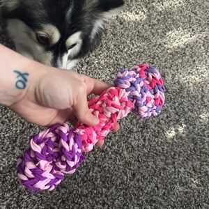 Dog toy - pomsky’s favorite toy